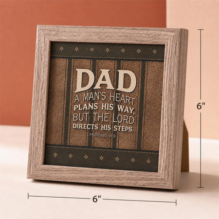 Framed Art A Mans Heart Plans His Way by Dicksons, product view 3