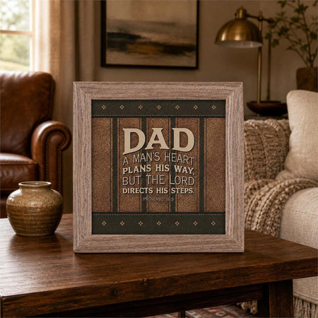 Framed Art A Mans Heart Plans His Way by Dicksons, product view 5