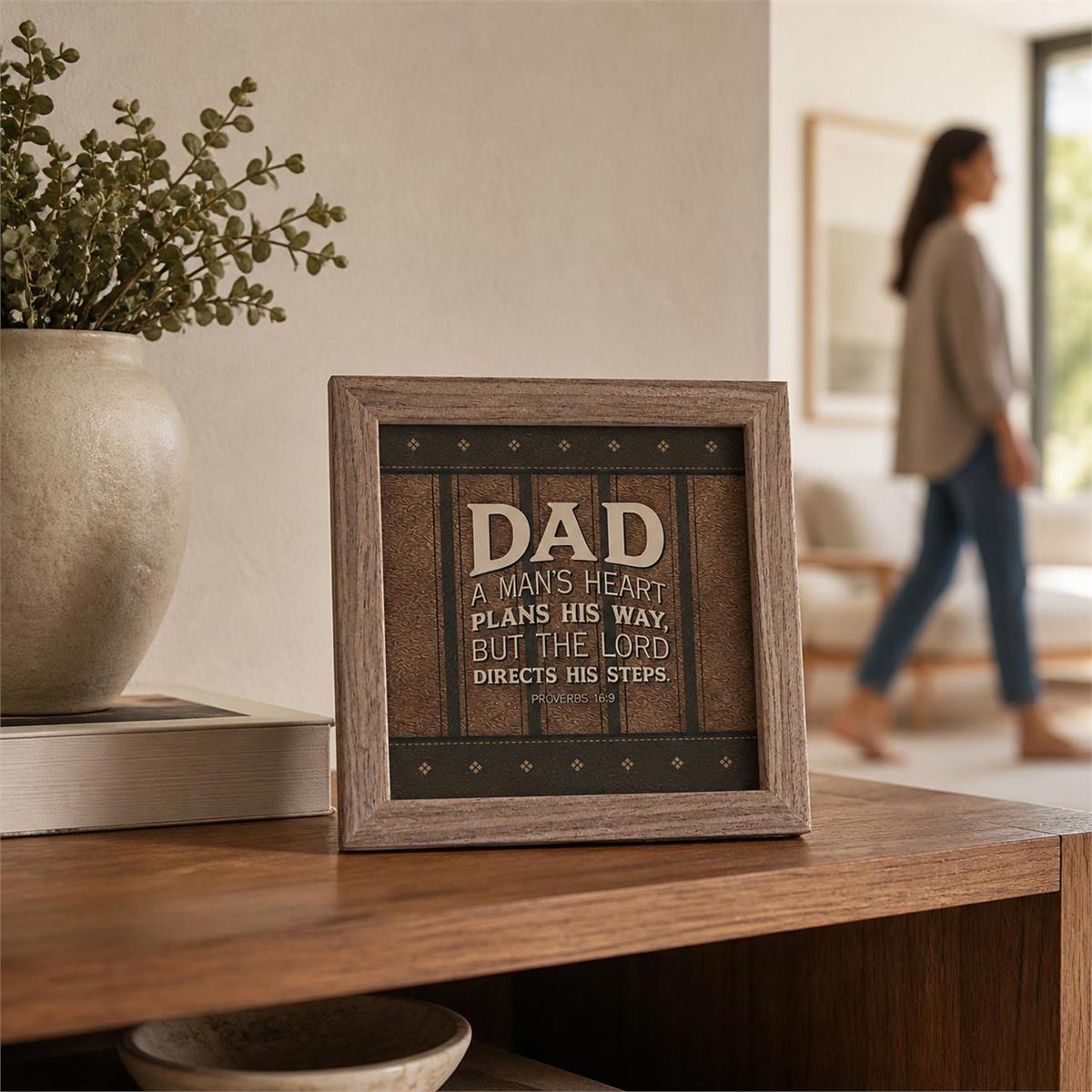 Framed Art A Mans Heart Plans His Way by Dicksons, product view 6