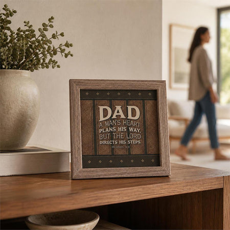 Framed Art A Mans Heart Plans His Way by Dicksons, product view 6