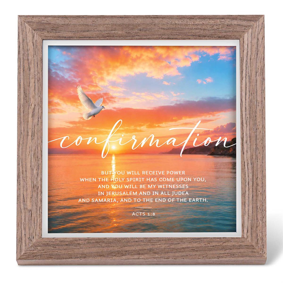 Framed Art Confirmation Acts 1:8 by Dicksons