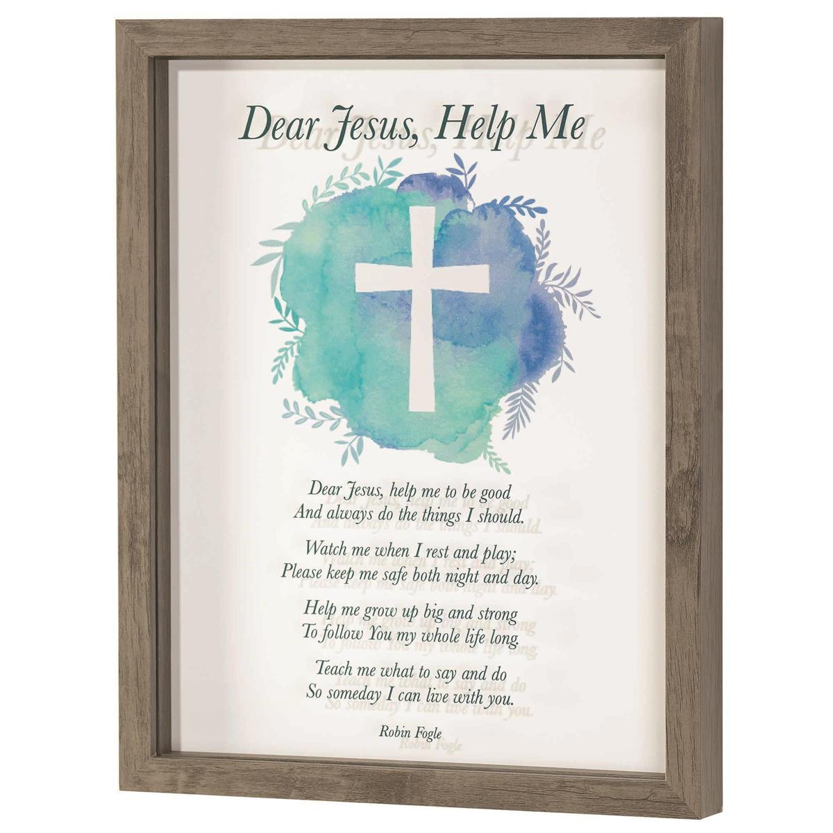 Framed Wall Art Dear Jesus Help Me 11x14 by Dicksons