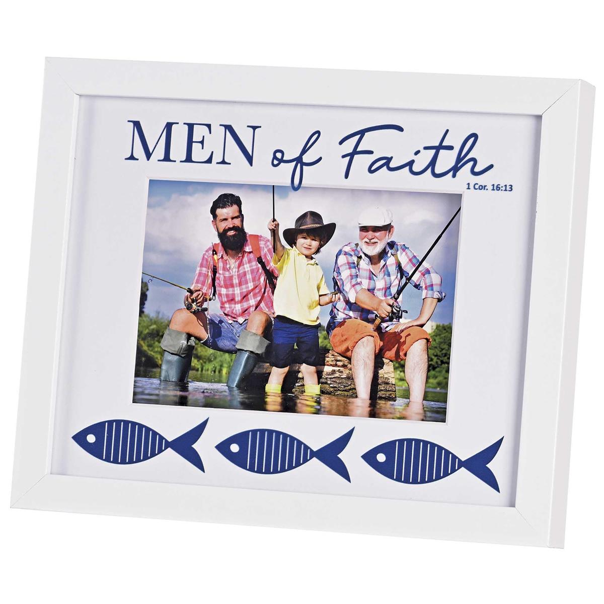 Photo Frame Men Of Faith Blue Fish by Dicksons