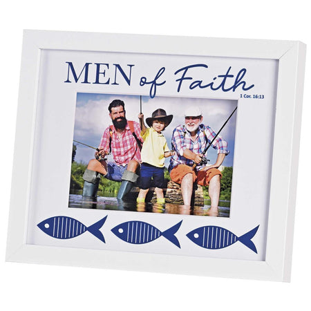 Photo Frame Men Of Faith Blue Fish by Dicksons