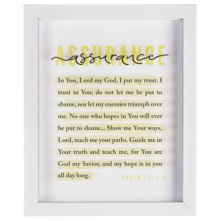 Framed Art Assurance Psalm 25:1-5 by Dicksons, product view 2