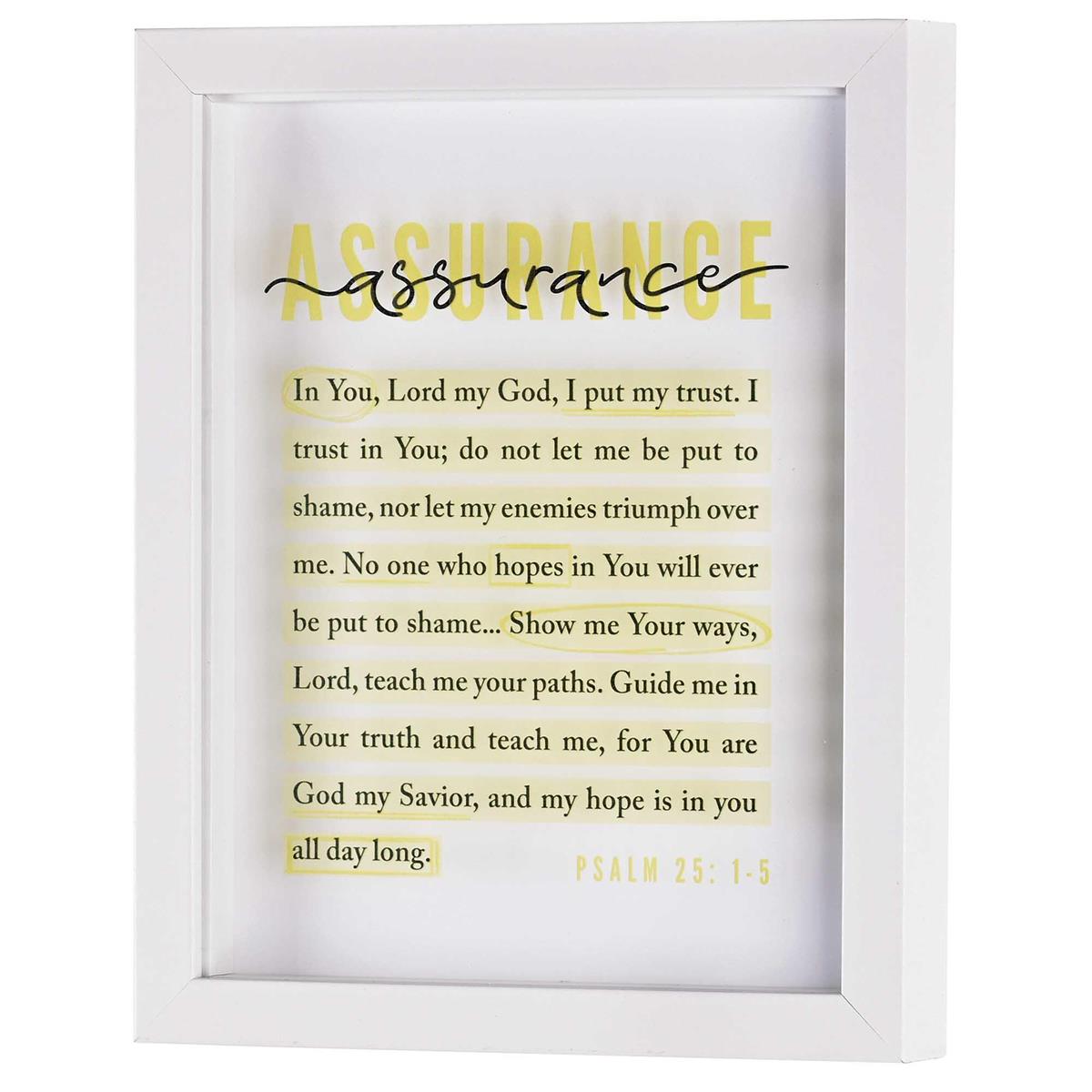 Framed Art Assurance Psalm 25:1-5 by Dicksons, product view 3