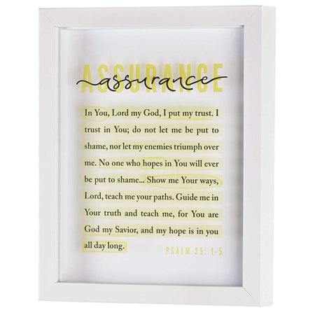 Framed Art Assurance Psalm 25:1-5 by Dicksons, product view 3