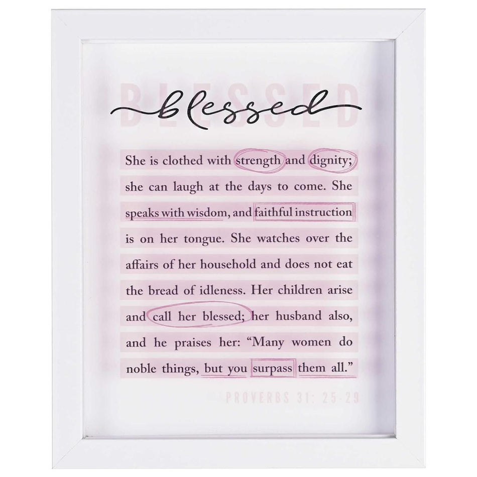 Framed Art Blessed Prov. 31:25-29 by Dicksons, product view 2