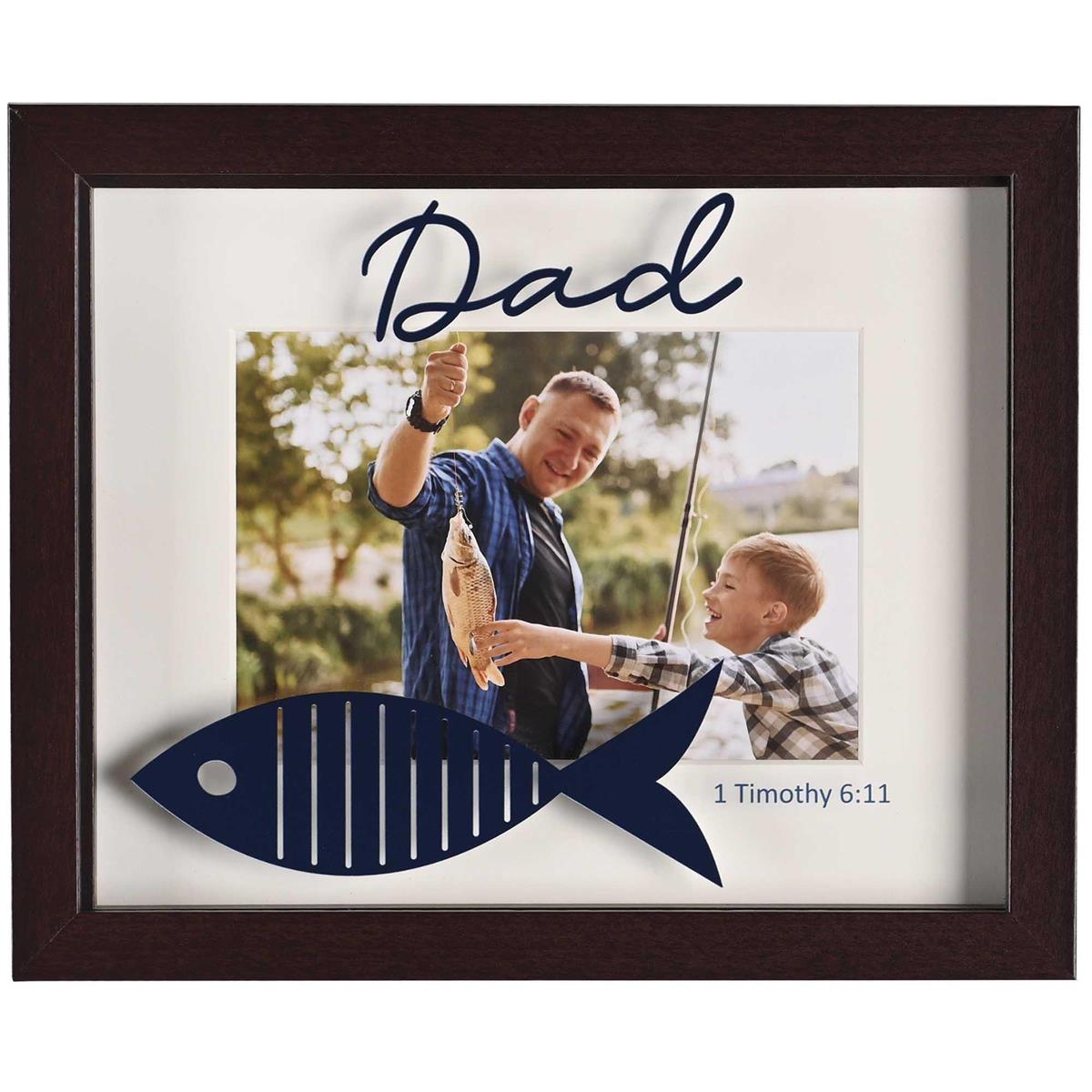 Photo Frame Dad With Navy Fish by Dicksons, product view 2