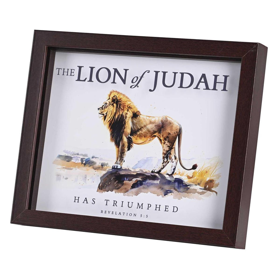 Framed Art The Lion Of Judah 10x8 by Dicksons