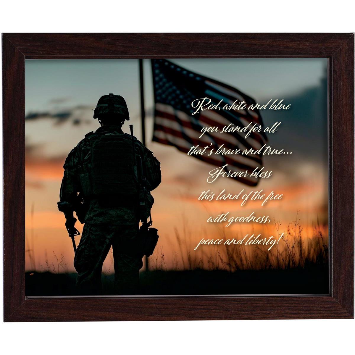 Framed Art Red White And Blue You Stand by Dicksons