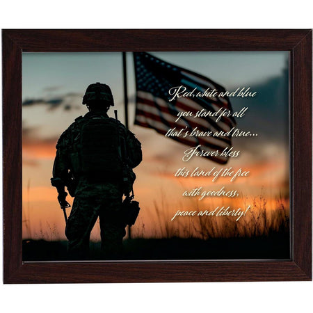 Framed Art Red White And Blue You Stand by Dicksons
