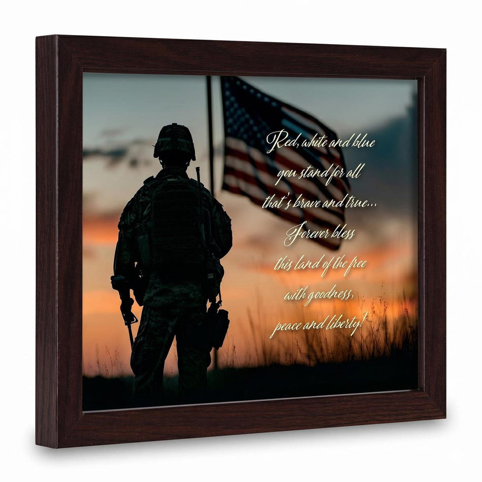 Framed Art Red White And Blue You Stand by Dicksons, product view 2