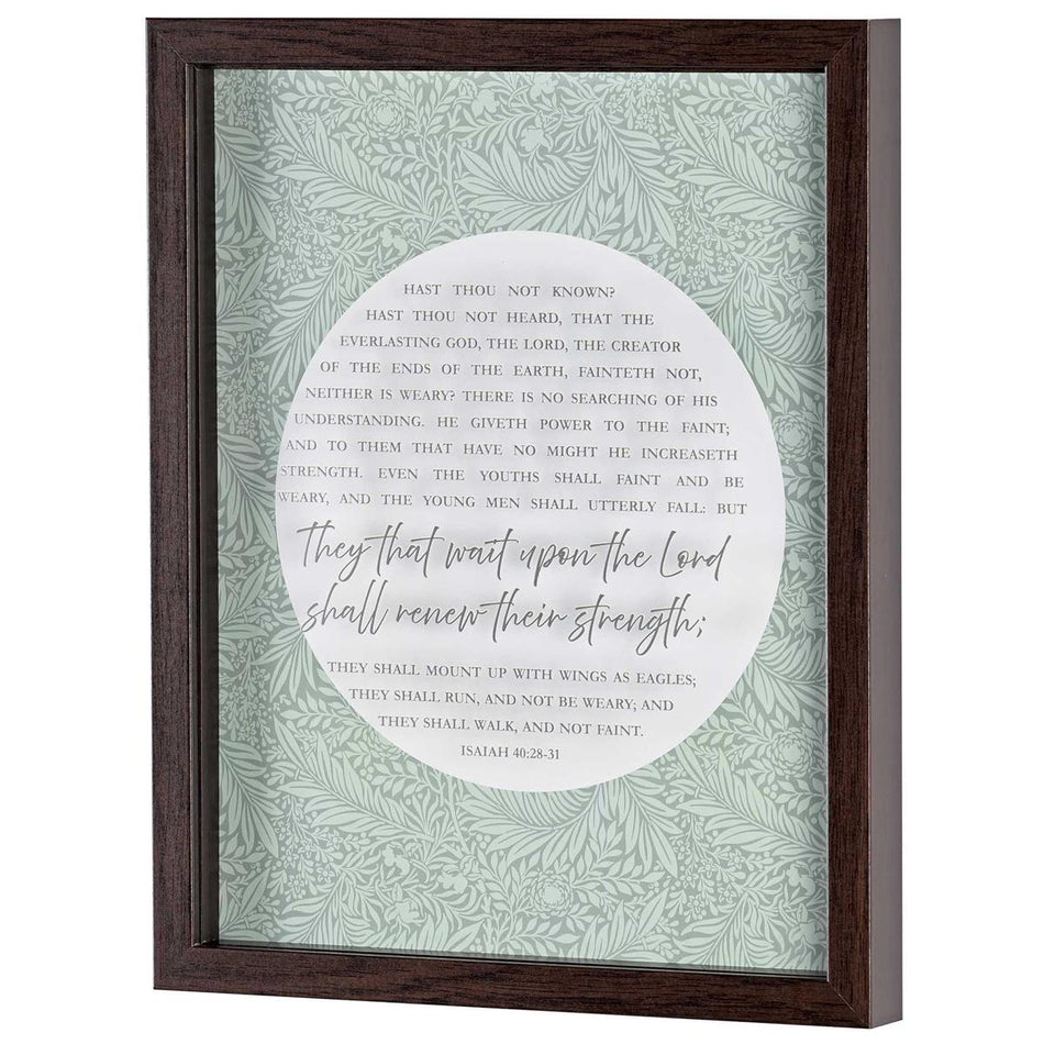 Inspirational Christian Framed Shadow Box Wall Art 12 x 15 inch Wood and Glass (FRMWDWAL-1114-58) by Dicksons
