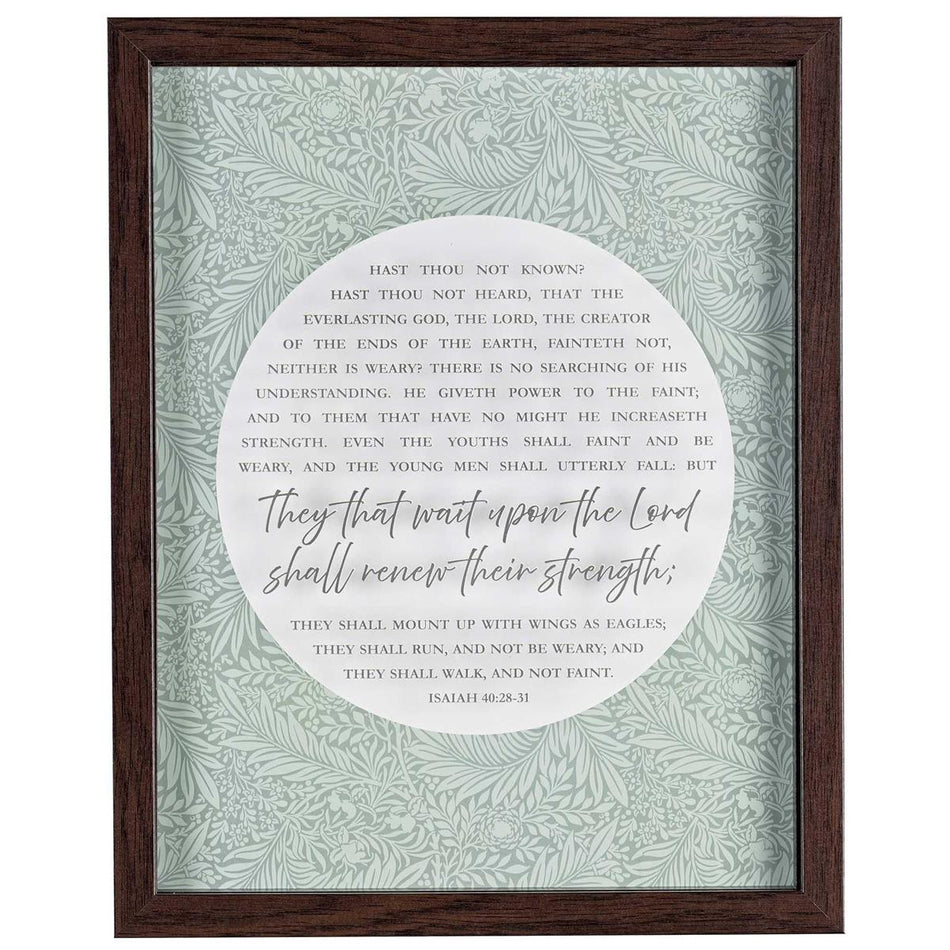 Inspirational Christian Framed Shadow Box Wall Art 12 x 15 inch Wood and Glass (FRMWDWAL-1114-58) by Dicksons, product view 2