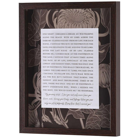 Framed Wall Art Footprints by Dicksons