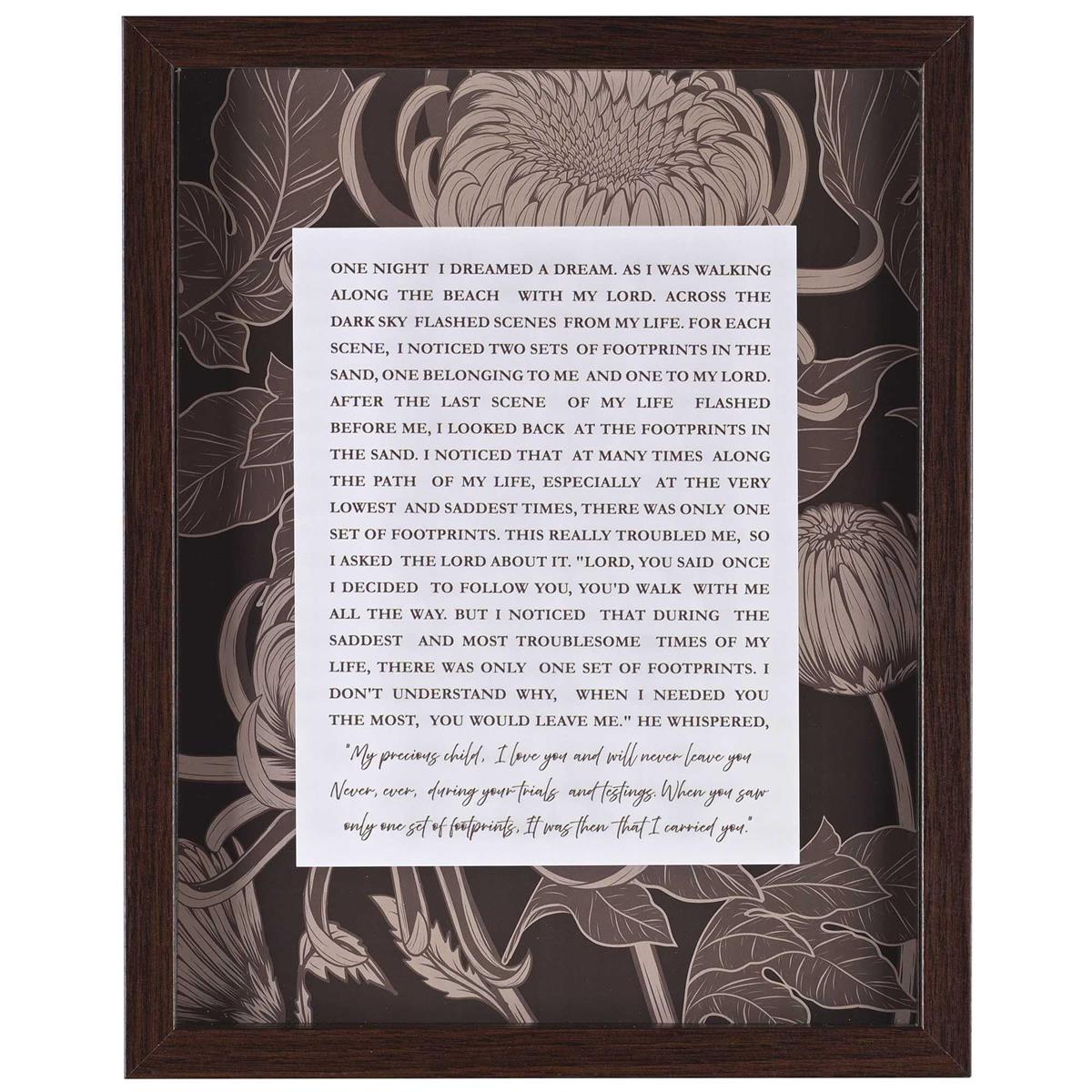 Framed Wall Art Footprints by Dicksons, product view 2