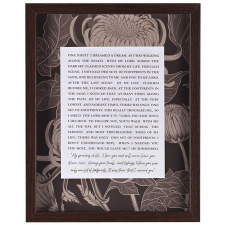 Framed Wall Art Footprints by Dicksons, product view 2