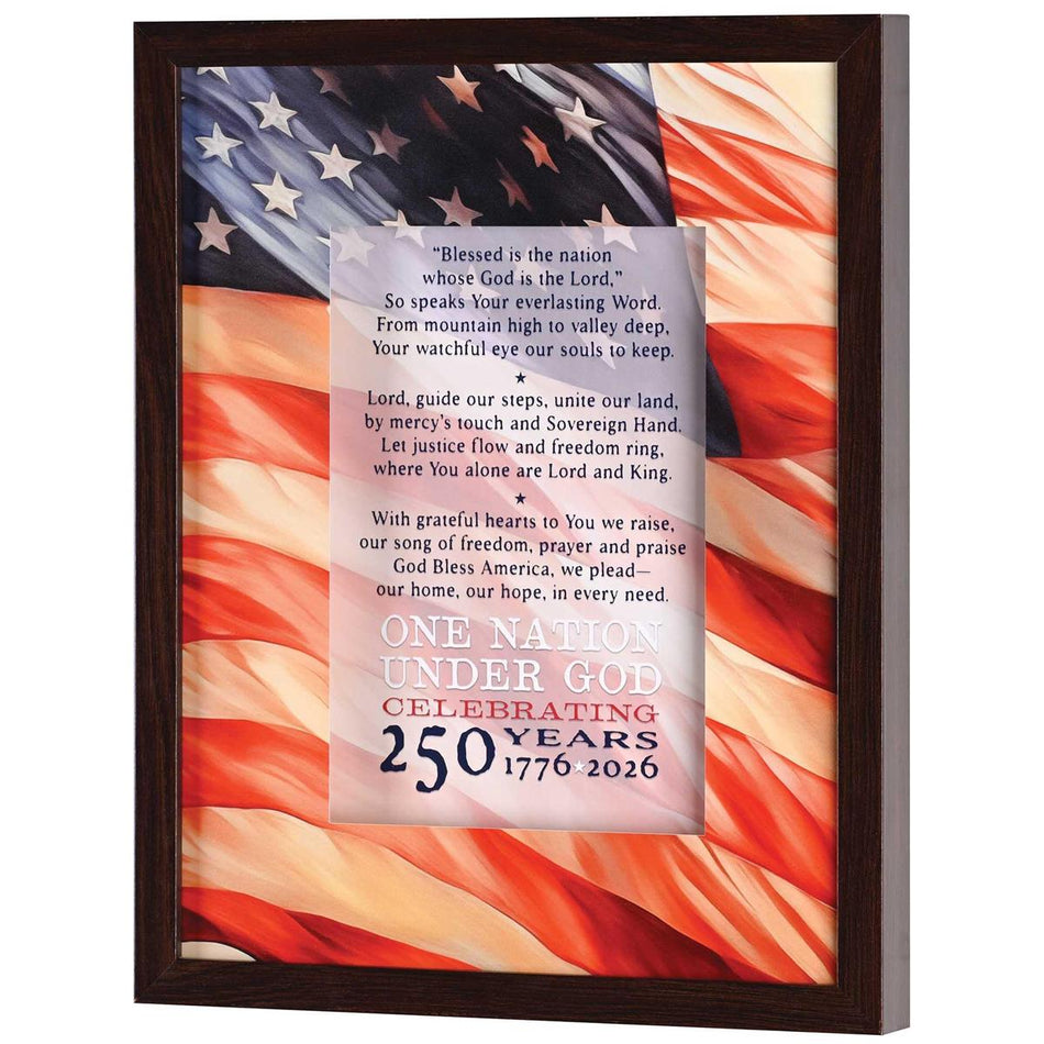 Framed Wall Flag A Prayer For America by Dicksons