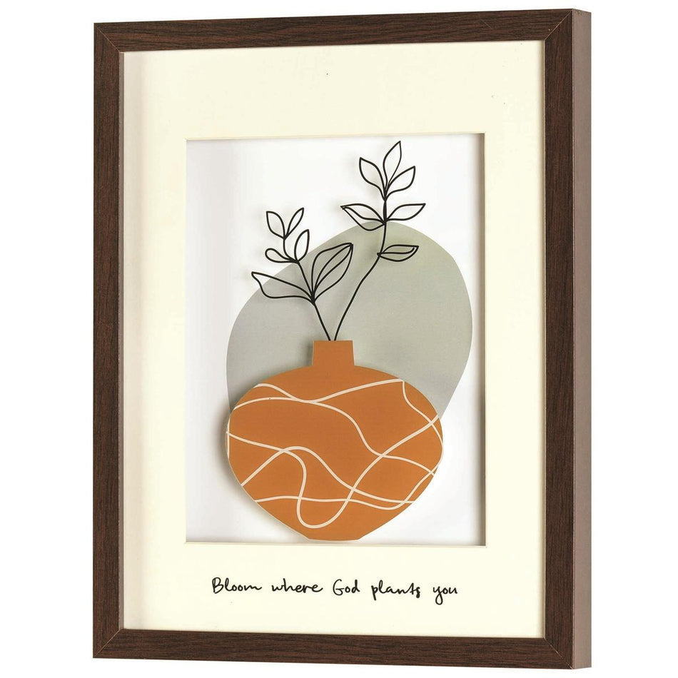 Bloom Where God Plants Your Mustard 12 x 15 MDF Decorative Wall Plaque by Dicksons