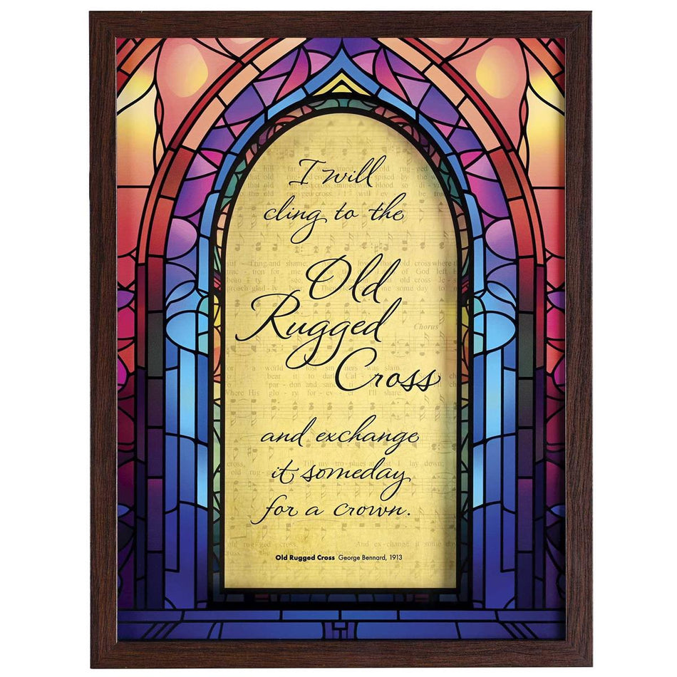 , Classic Hymns, Inspirational Christian, 17 x 13 inch Woodgrain Frame (FRMWDWAL-1216-6) by Dicksons, product view 2