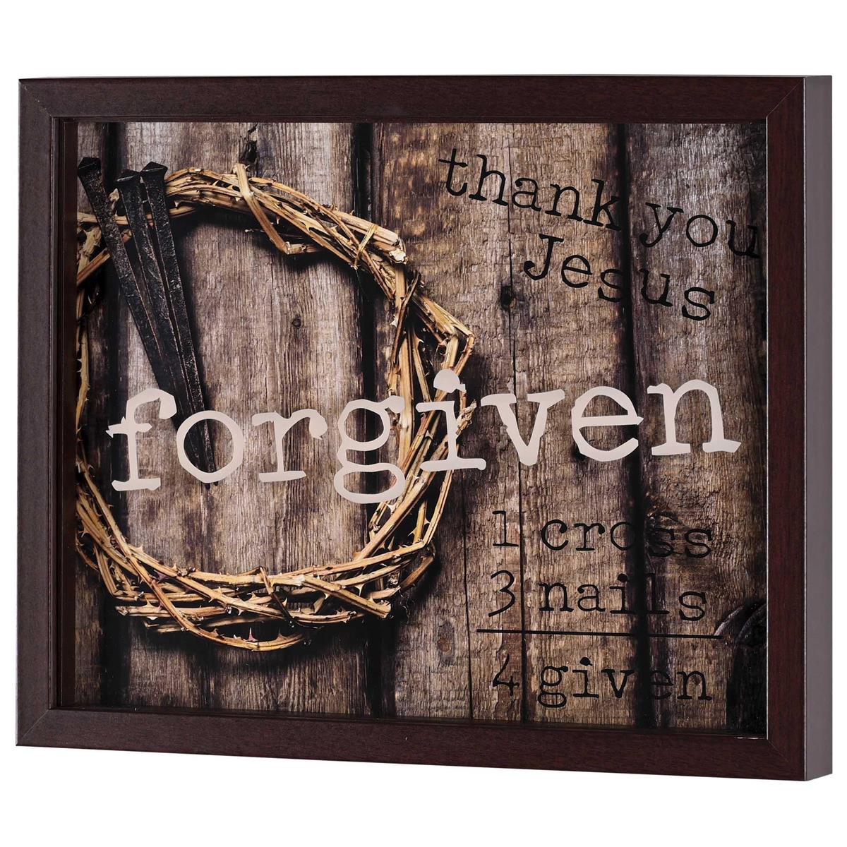 Framed Wall Art Forgiven 14x11 by Dicksons