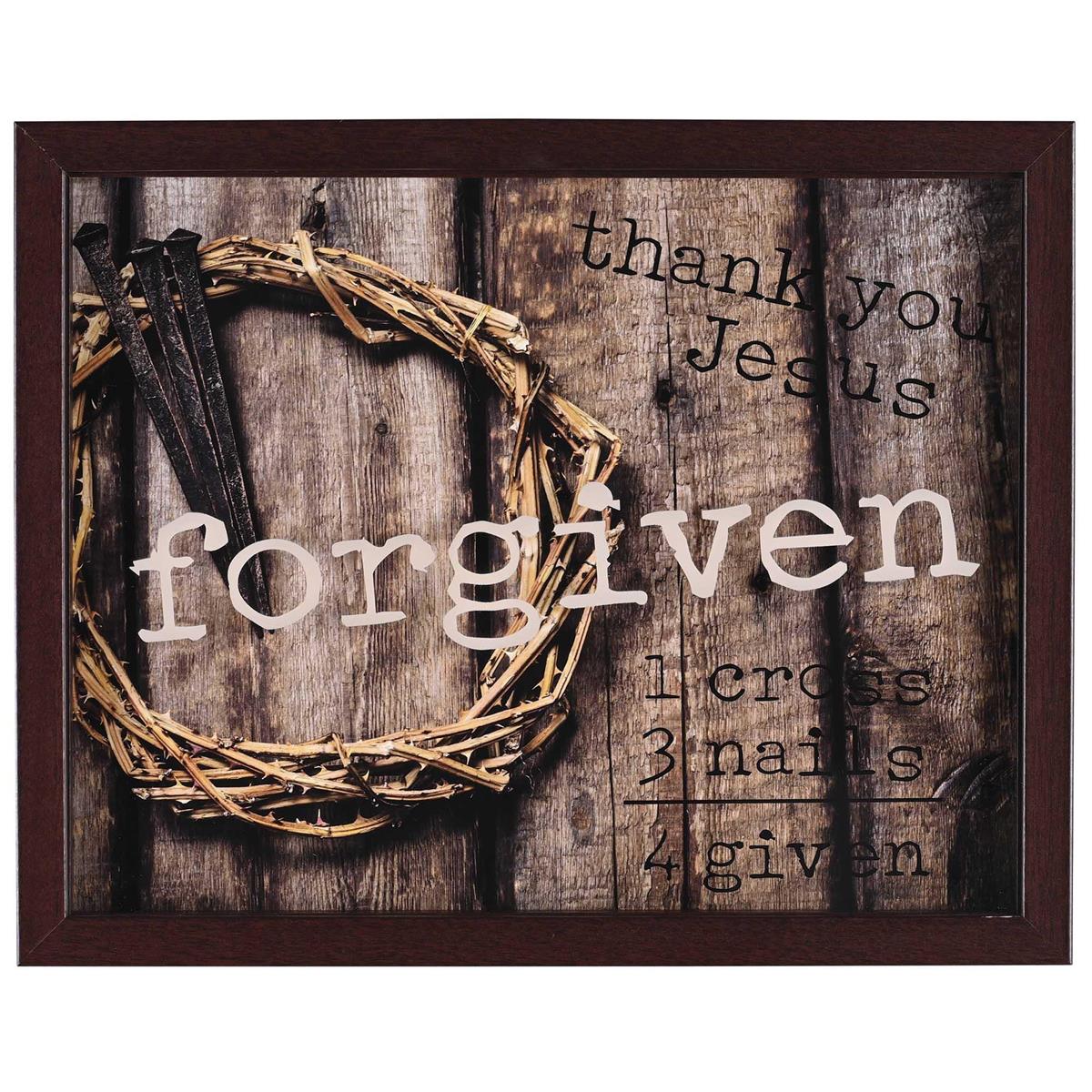 Framed Wall Art Forgiven 14x11 by Dicksons, product view 2