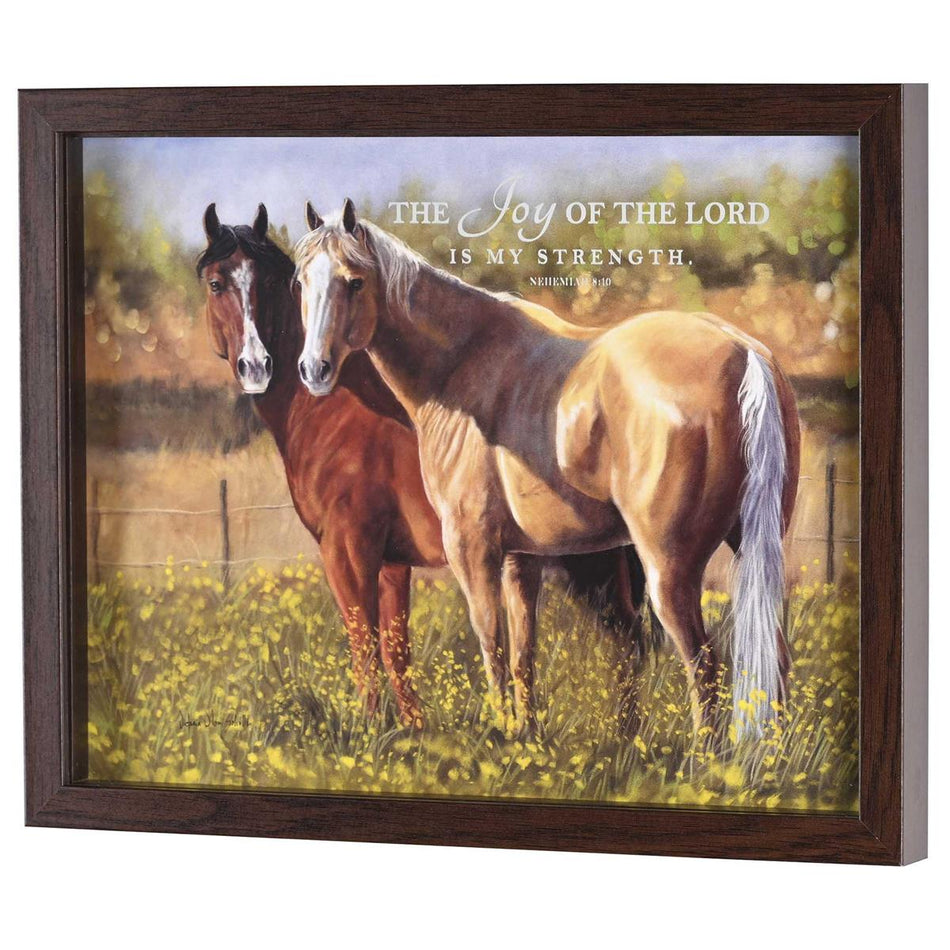 The Joy of The Lord Is My Strength - Nehemiah 8:10-15 x 12 Inch Walnut Brown by Dicksons