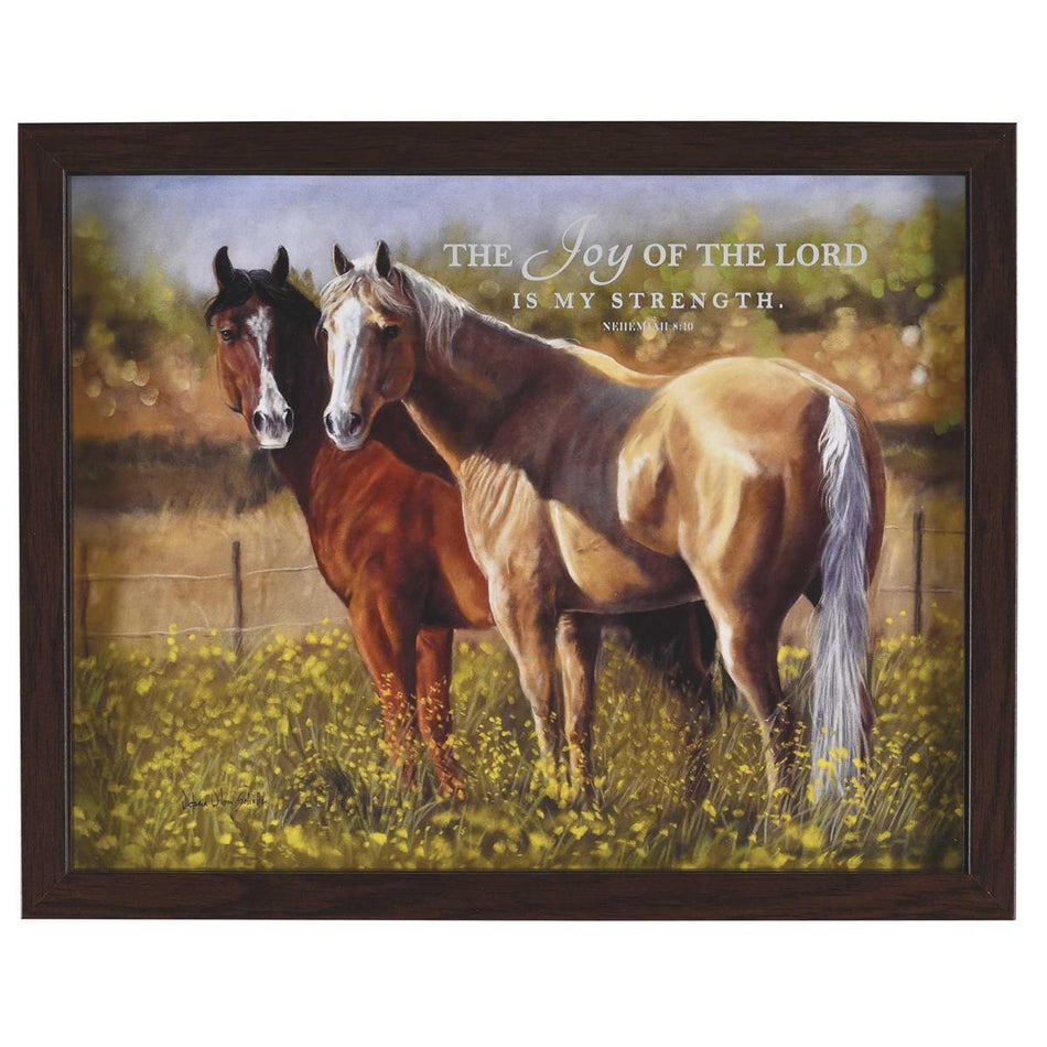 The Joy of The Lord Is My Strength - Nehemiah 8:10-15 x 12 Inch Walnut Brown by Dicksons, product view 2