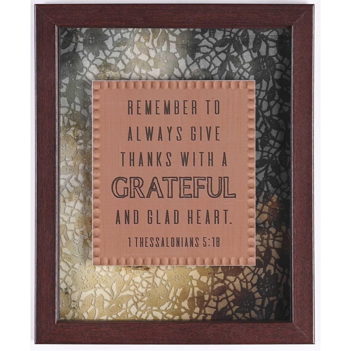 Framed Wall Art Always Give Thanks 8x10 by Dicksons, product view 3