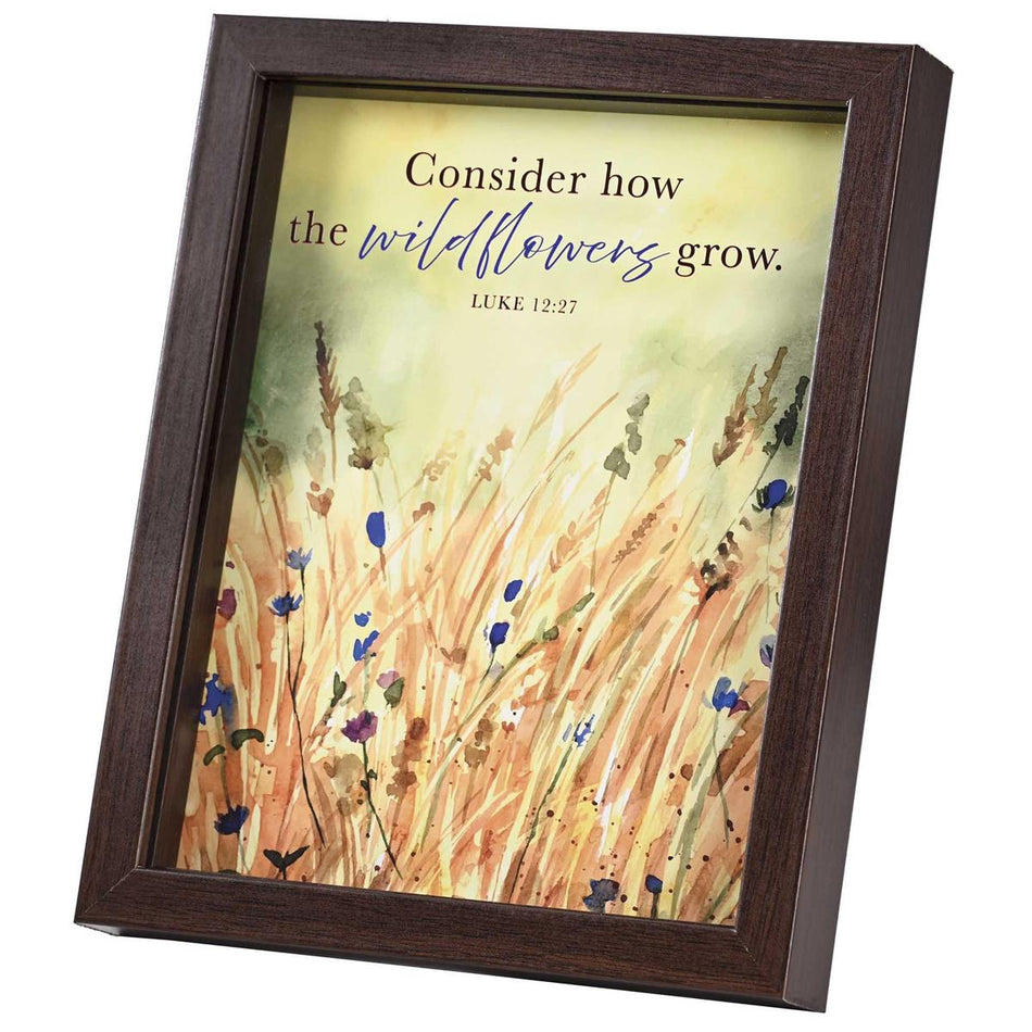 Inspirational Christian Wall Hanging Shadow Box Style Framed Wall Décor (FRMWDWAL-810-26) by Dicksons