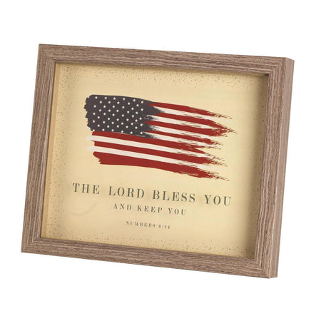 Framed Print Flag The Lord Bless You by Dicksons
