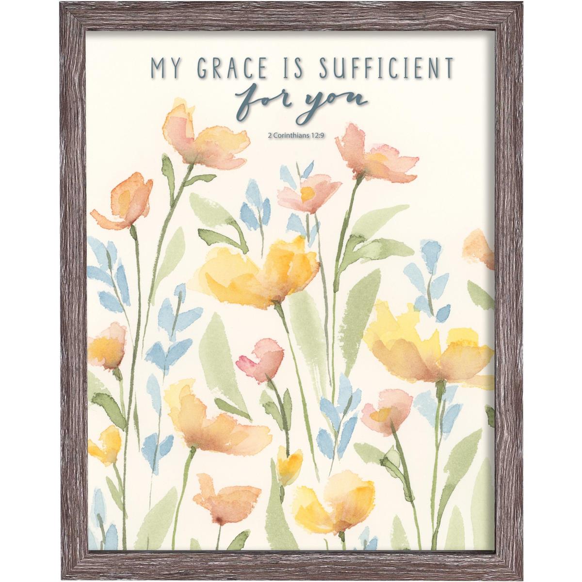 Framed Wall Art My Grace Is Sufficient (FRMWDWG-1114-106) by Dicksons