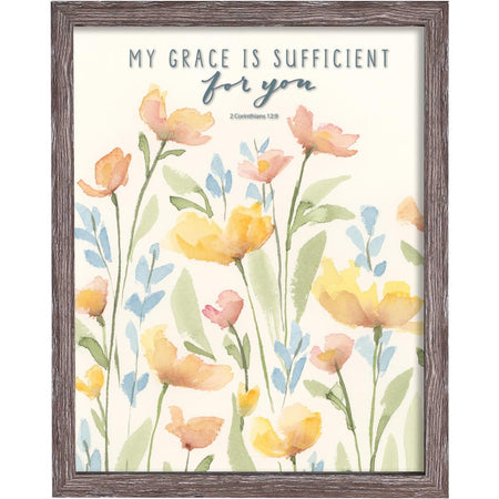 Framed Wall Art My Grace Is Sufficient (FRMWDWG-1114-106) by Dicksons