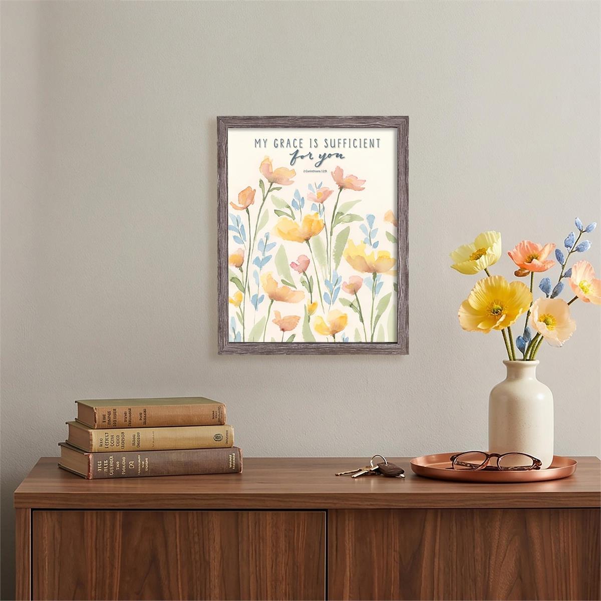 Framed Wall Art My Grace Is Sufficient (FRMWDWG-1114-106) by Dicksons, product view 3