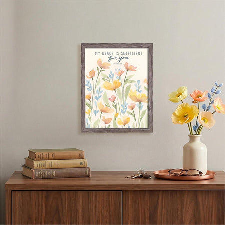Framed Wall Art My Grace Is Sufficient (FRMWDWG-1114-106) by Dicksons, product view 3