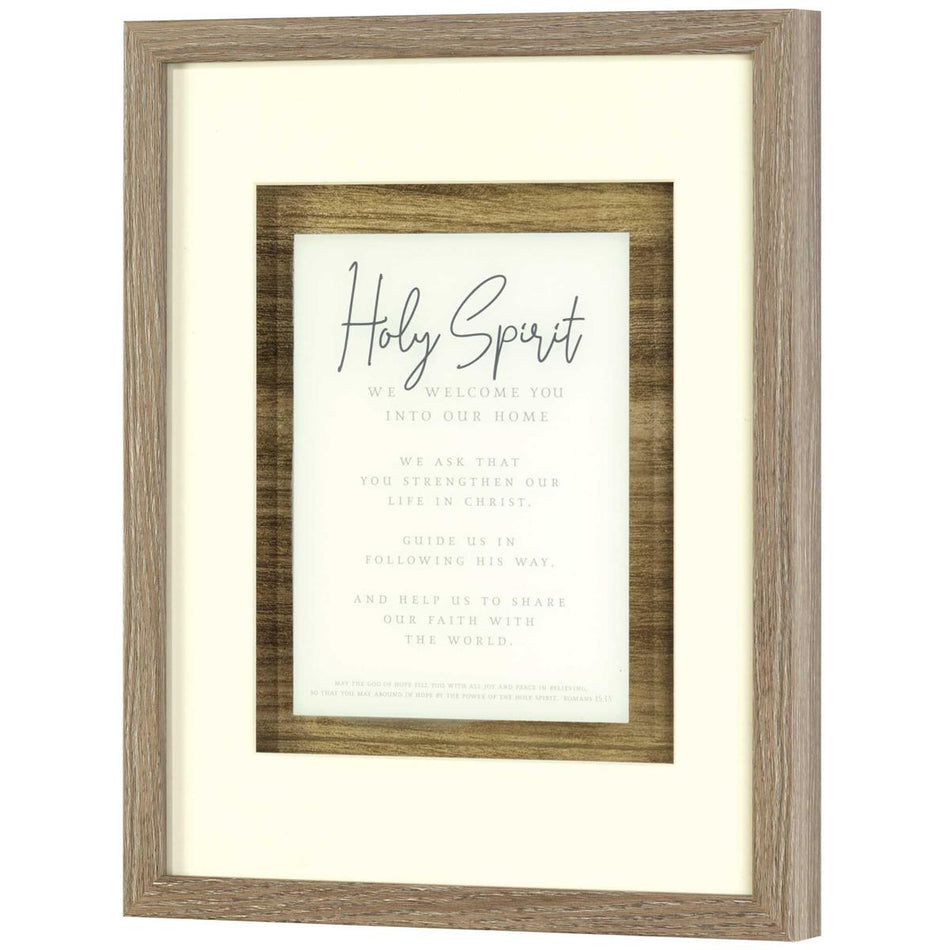 We Welcome You Into Our Home Natural Woodgrain 15 x 12 Wood and Glass Framed by Dicksons