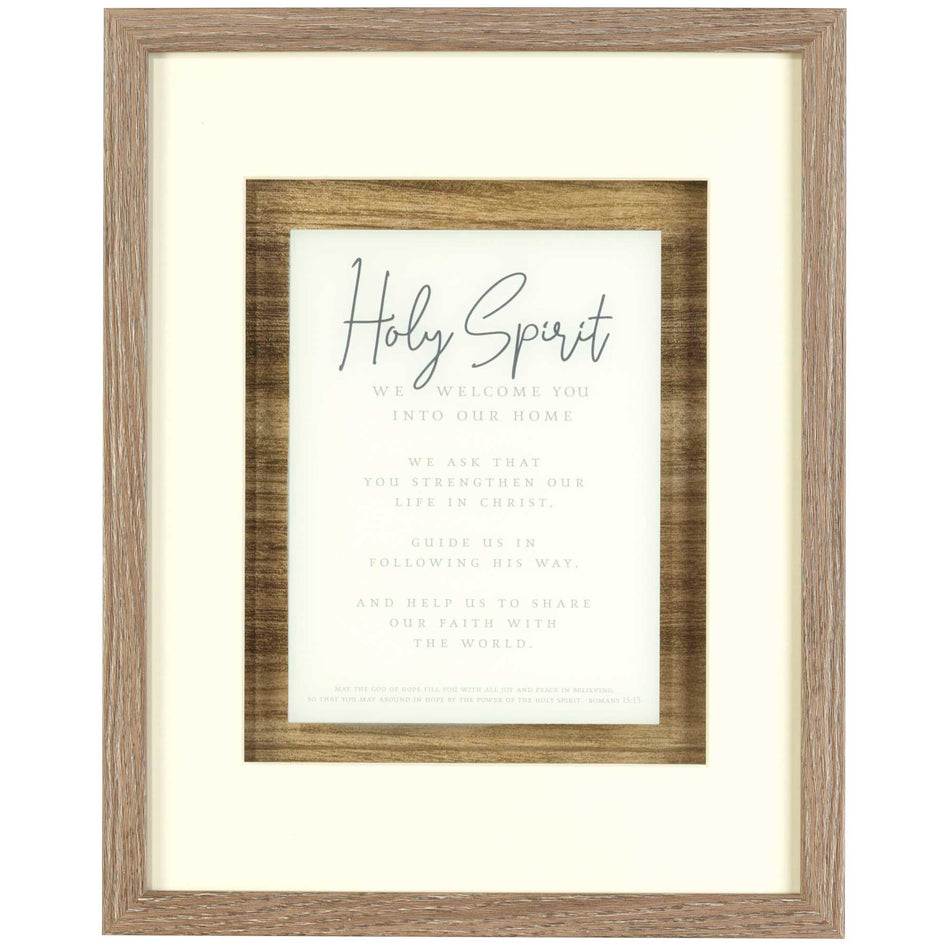 We Welcome You Into Our Home Natural Woodgrain 15 x 12 Wood and Glass Framed by Dicksons, product view 2