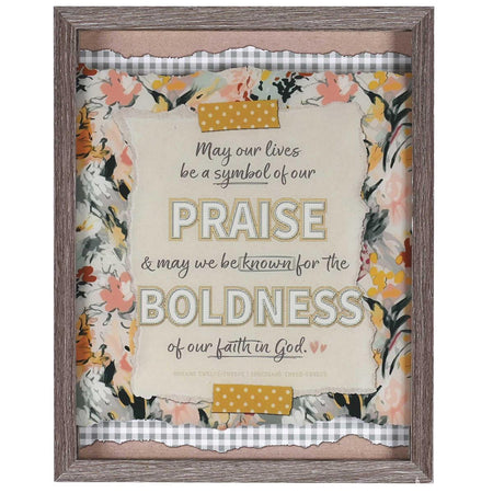 May Our Lives Be A Symbol of Our Praise - Romans 12:12 Ephesians 3:12-12 x 15 by Dicksons, product view 2
