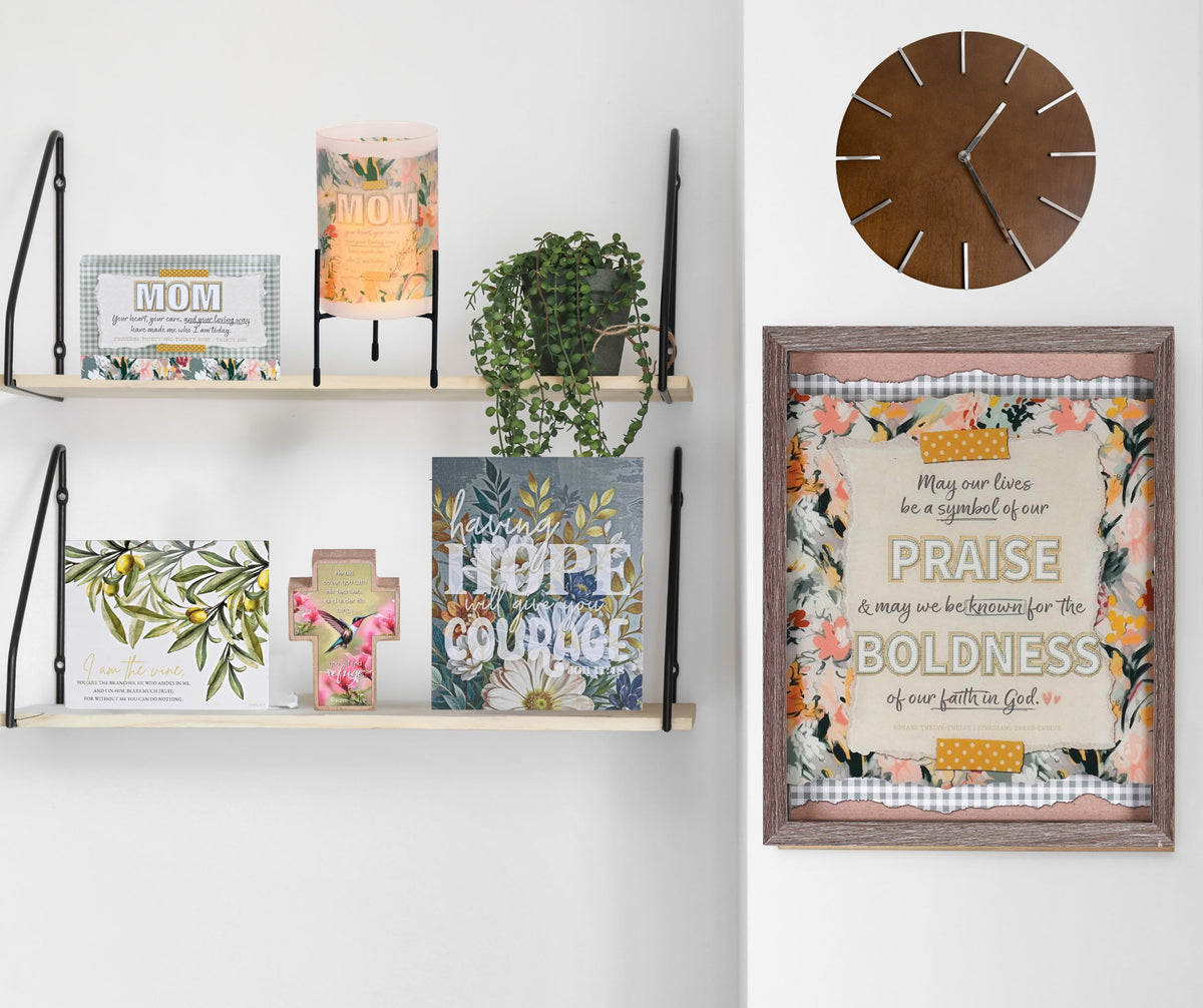 May Our Lives Be A Symbol of Our Praise - Romans 12:12 Ephesians 3:12-12 x 15 by Dicksons, product view 4