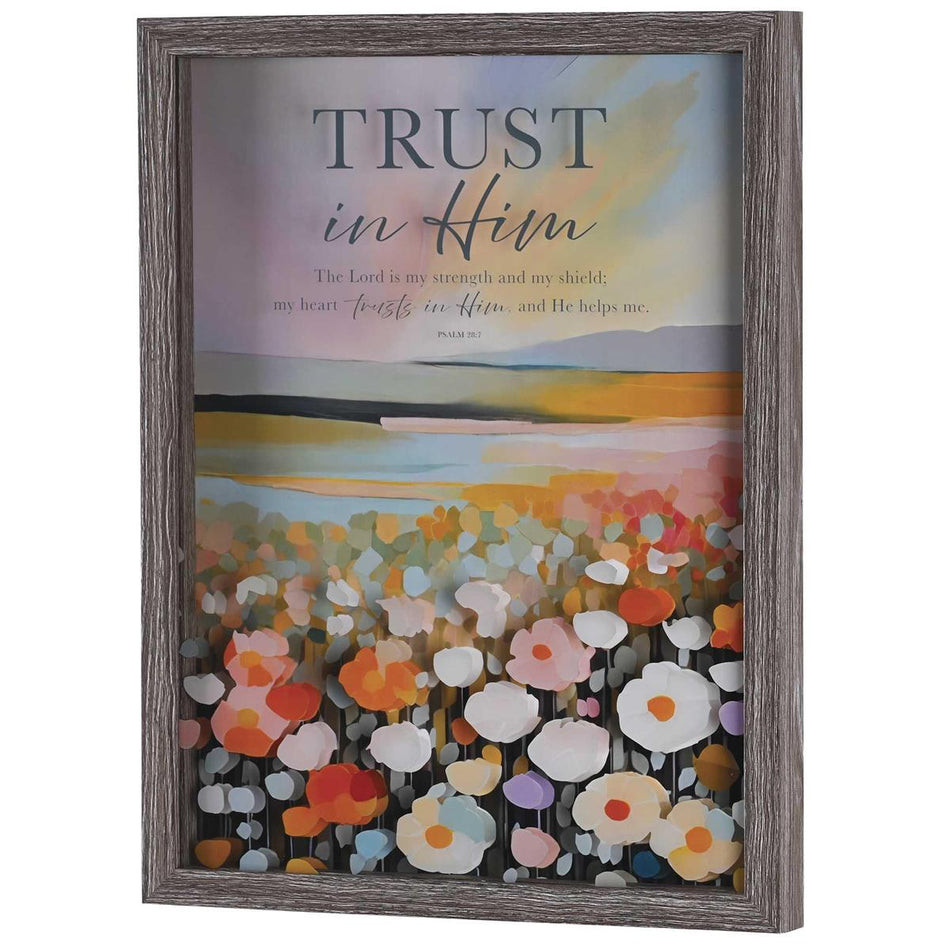 Inspirational Christian Wall Hanging Shadow Box Style Framed Wall Décor (FRMWDWG-1216-3) by Dicksons