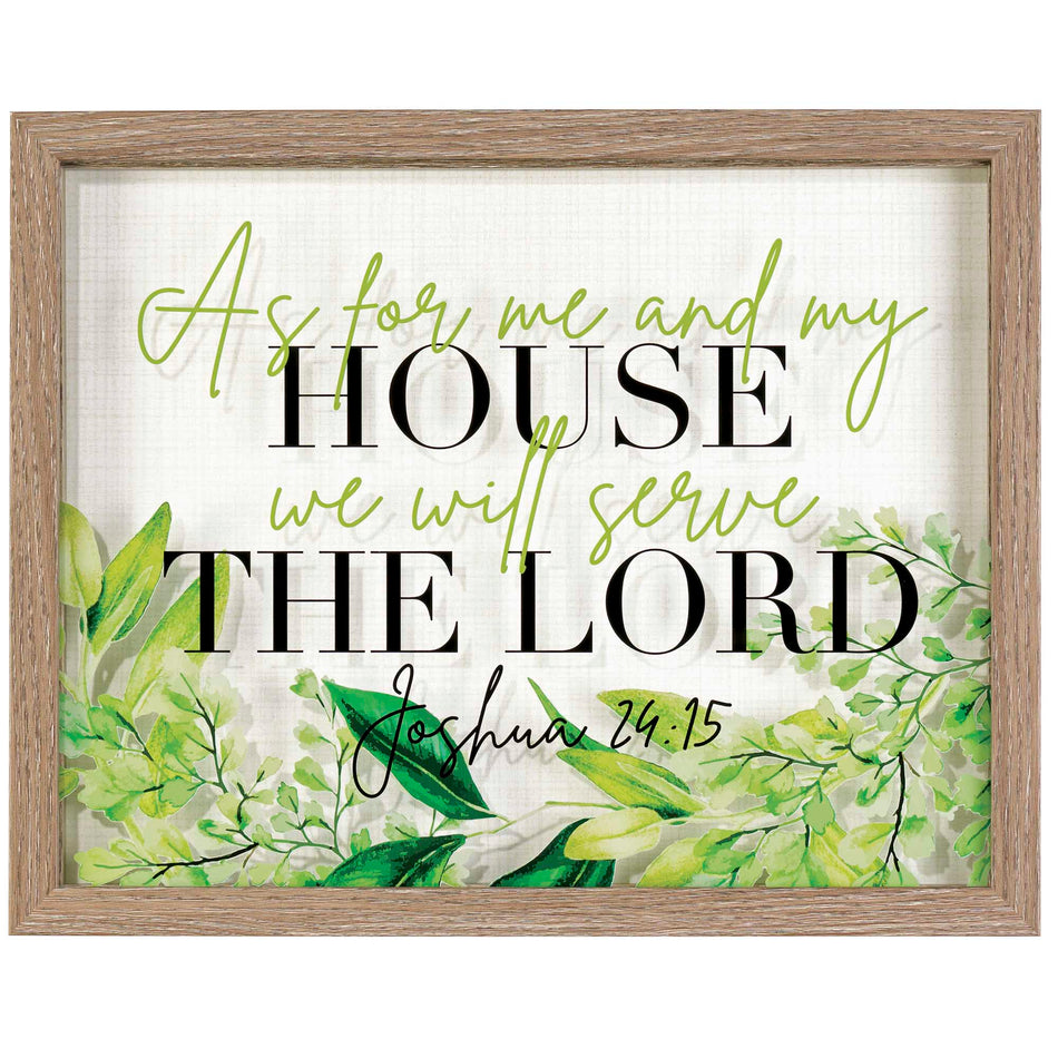 As for Me and My House Natural Woodgrain 12 x 15 Wood and Glass Framed by Dicksons, product view 2