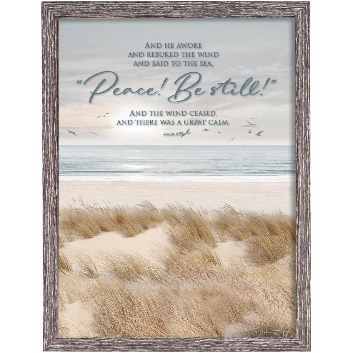 Framed Wall Art Peace Be Still Mark 4:39 by Dicksons