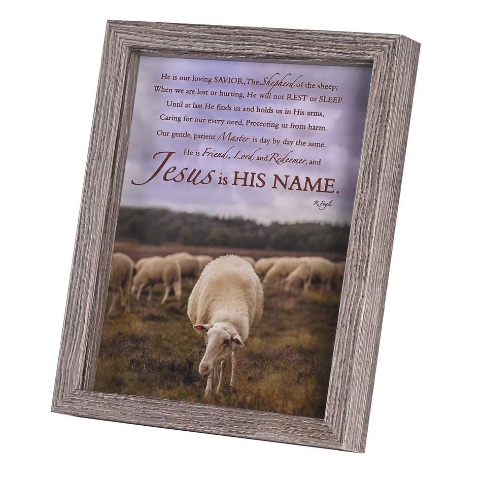 Framed Wall Art Jesus And The Lamb 8x10 by Dicksons