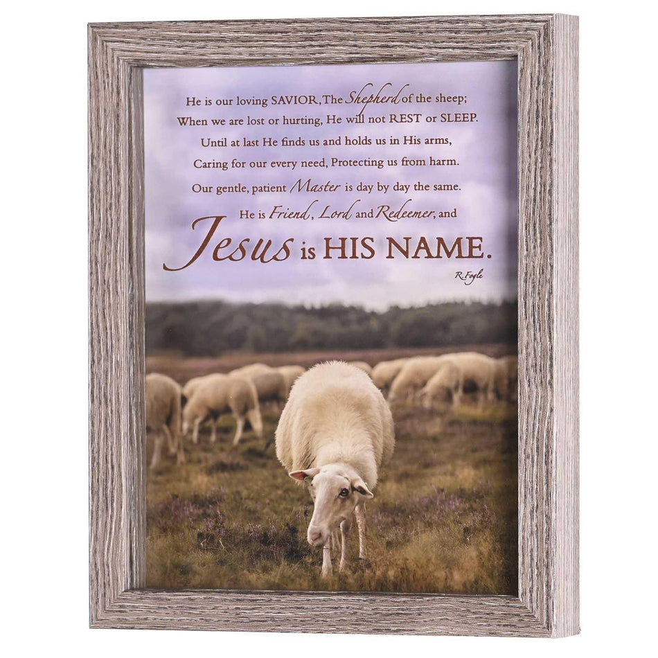 Framed Wall Art Jesus And The Lamb 8x10 by Dicksons, product view 2