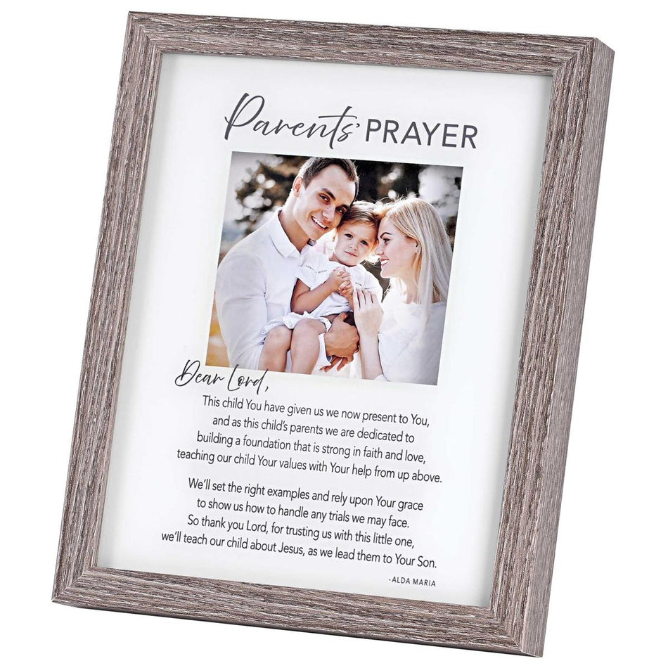 Parents Prayer by Alda Maria - 11 x 9 Inch Brown and White Mdf Wood and Glass by Dicksons