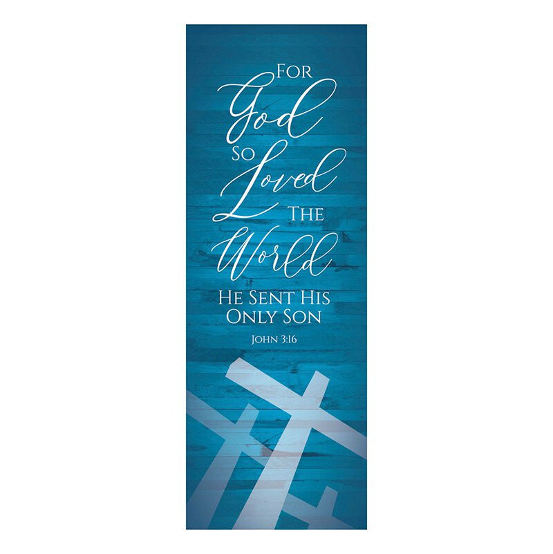 For God So Loved Cross Banner