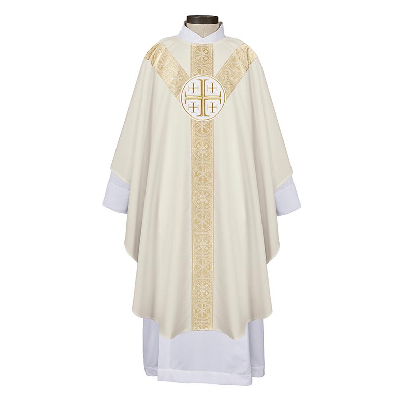 San Damiano Collection Semi-Gothic Chasuble — Set of 4 by Christian Brands, product view 2