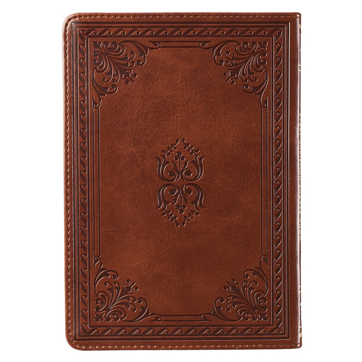 52 Hebrew Words Every Christian Should Know Toffee Brown Faux Leather Gift Book by Christian Art Gifts, product view 6