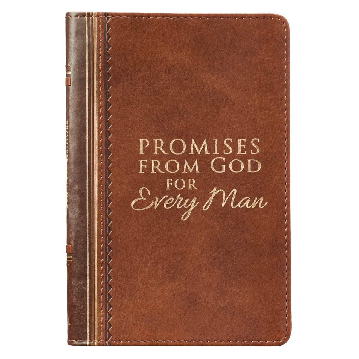 Promises from God for Every Man Two-tone Brown Faux Leather Promise Book by Christian Art Gifts